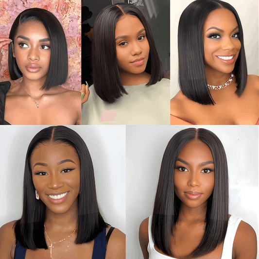 Short Wavy Lace Front Bob Wig - High-Grade Heat Resistant Synthetic Hair