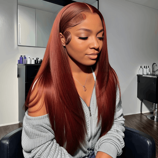 Straight 13x4 Lace Front Wig - Natural Human Hair with Multiple Densities